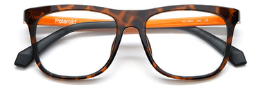 Youth Boy Polaroid Eyeglasses: PLD D824 - Havana Orange SpecSMART Eye Clinic (Front View)